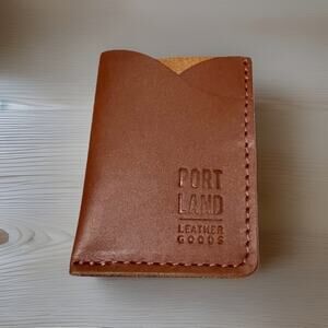 Portland Leather Goods Minimalist Wallet Honey Retired